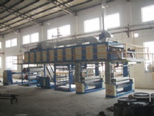 雙版皮革改色機(jī)客戶現(xiàn)場